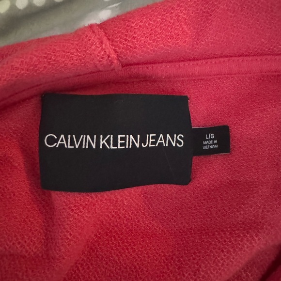 Calvin Klein Sweater - pink and orange, size large - Picture 3 of 3